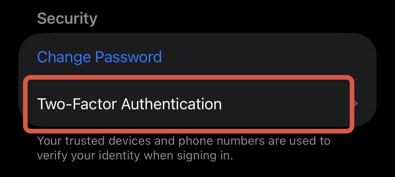 Apple ID 安全设置界面显示双重认证选项