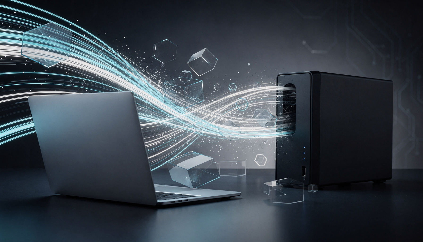 Fenêtre du Finder Mac affichant l'interface de connexion au lecteur réseau